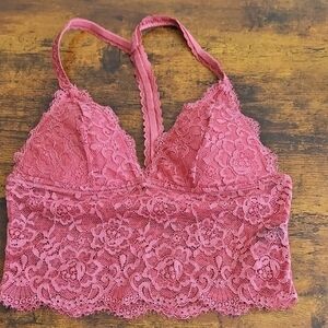 NWOT Dynamite Pink Lace Bralette
